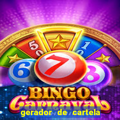 gerador de cartela de bingo